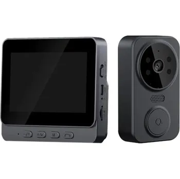 Domovní zvonek Bezdrátový video domovní zvonek s kamerou 4,3" ips displej 2.4g wifi noční vidění obousměrná komunikace