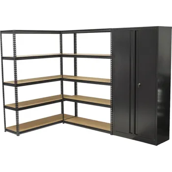 Prodejní regál AHProfi Regálový systém PREMIUM s dílenskou skříní, 3 díly - AH1006