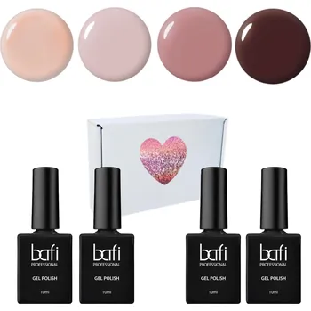 Lak na nehty BAFI Sada Gel Lak Coffee Mood