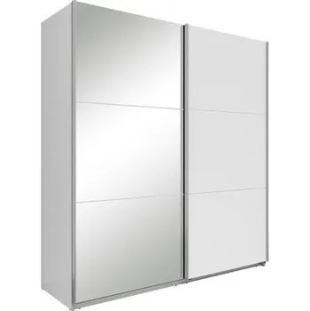 Šatní skříň Šatní skříň Neo 200 se zrcadlem bílá - Black Red White - BRW Bílá 201x216 cm