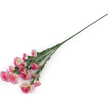 umělá květina Umělá kytice karafiát mini, střední, 3 růžovofialová krémová