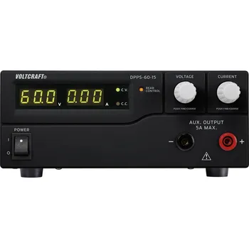 Laboratorní zdroj VOLTCRAFT DPPS-60-15 laboratorní zdroj s nastavitelným napětím, 1 - 60 V/DC, 0 - 15 A, 900 W, USB, lze programovat, výstup 1 x, DPPS-60-15