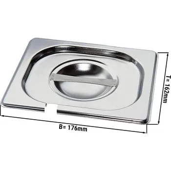 Dóza na potraviny G.Gastro GN Víko 1/6 s prohlubní na lžíci