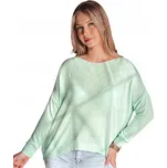 DStreet dámský svetr zelený asymetrický k bokům univerzální velikost