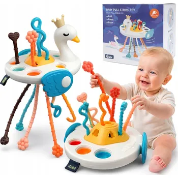 LT494 LABUŤ KOUSÁTKO PRO MIMINKA 5V1 SENZORICKÁ HRAČKA