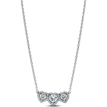 Náhrdelník Náhrdelník PANDORA Trojité srdce 394412C01-45