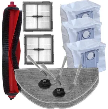 Sada příslušenství pro robotický vysavač HEPA filtry, kartáče do vysavače ROBOROCK Q10 PF Plus mopy a sáčky, 10ks sada