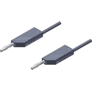 Měřicí kabel Hirschmann Test a Measurement MLN 200/2,5 GR měřicí kabel lamelová zástrčka 4 mm lamelová zástrčka 4 mm 2.00 m šedá 1 ks