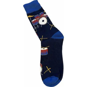 Hudebniny Ponožky v černo-tmavě modré barvě - bicí souprava