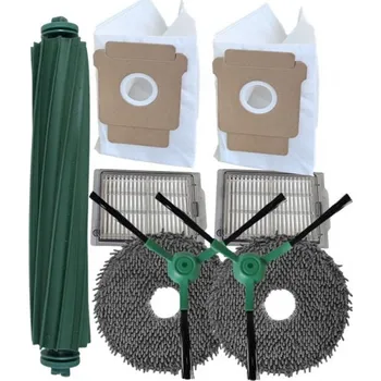 Sada příslušenství pro robotický vysavač HEPA filtry a kartáče pro vysavač iROBOT Roomba 405 Combo Plus G185240 sáčky a mopy, sada 9ks