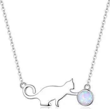 Náhrdelník Elenys stříbrný náhrdelník Milovaná kočka
