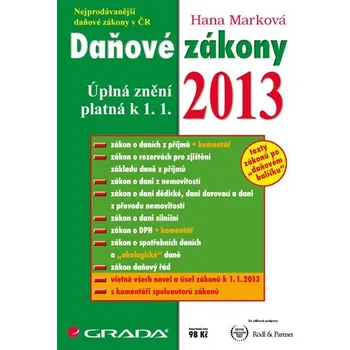 Daňové zákony 2013