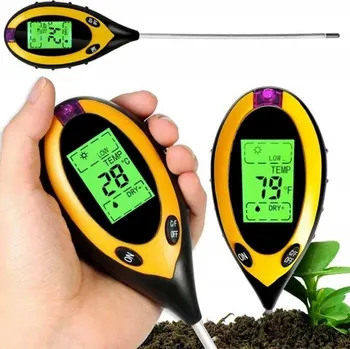 Multimetr Půdní pH metr, vlkoměr, teploměr a luxmetr ST-02