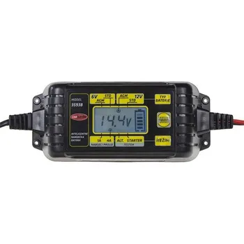 Nabíječka autobaterie Nabíječka akumulátorů CARCLEVER 35938 6V/12V 4A - rozbaleno - mírně roztržený a pomačkaný obal