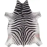 Obsession, Kusový koberec Toledo 192 black white, 155x190 tvar kožešiny, černobílá, chodba / předsíň