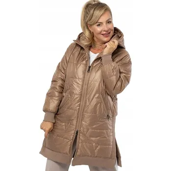 Moto bunda Prošívaná bunda ROMA PLUS SIZE s rozparky a kapucí Agrafka 7XL