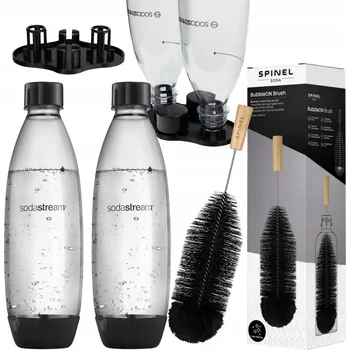 Výrobník sody Sada Sodastream lahve, odkapávač, kartáč