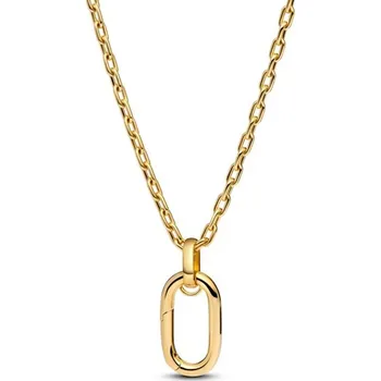 Náhrdelník Zlacený náhrdelník PANDORA Me s velkým otevíracím článkovým přívěskem 364083C00-70