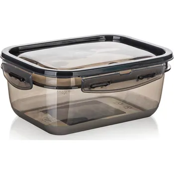 Dóza na potraviny dóza CADENZA obdél. 1,0l s klick uz. PH kouřová