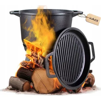 kotlíky Litinový kotlík GARDEN PARTY 4 l se stojanem