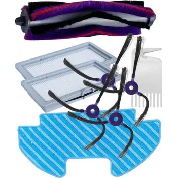 Sada příslušenství pro robotický vysavač HEPA filtry, kartáče a mop k vysavači MIDEA VCR07 9ks sada