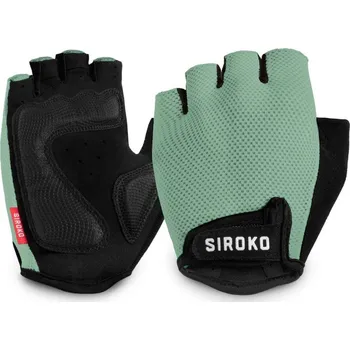 Cyklistické rukavice SIROKO Cyklistické rukavice Aero Green 2XS ZELENÁ