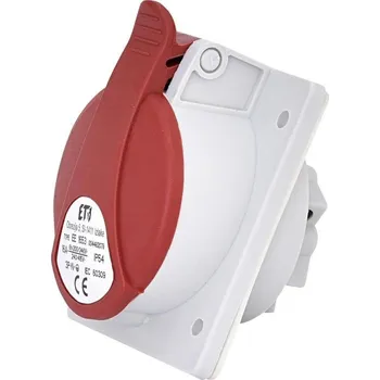 Elektrická zásuvka Hermetická Elektrická Zásuvka ETI Polam červená