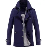 Pánský zimní kabát J981 tmavě modrá 3XL