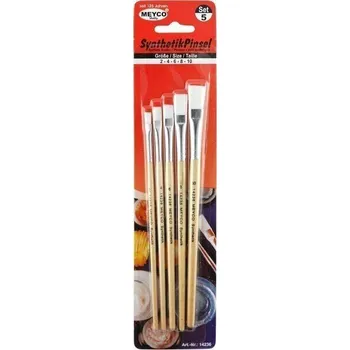 Malířský štětec Meyco 14236 Sada plochých štětců 2/4/6/8/10 5 ks