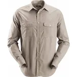 Košile kostkovaná AllroundWork béžová vel. L