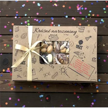 Nutworld Dárková krabička Mix K narozeninám 4 x 80 g