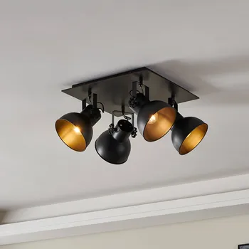 Bodové svítidlo EGLO Stropní bodové světlo Barnstaple, černá, 4 zdroje 4 x 40 W - Doprava zdarma