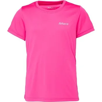 Chlapecké tričko Dětské fitness triko Fitforce OLVE 164/170 Růžová, Stříbrná
