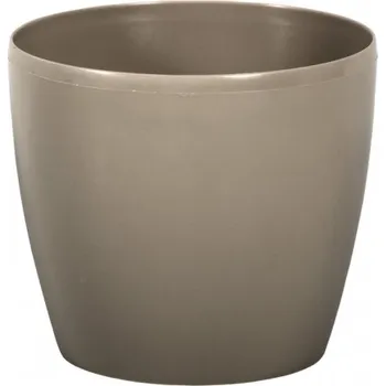 Obal na květináč Plast Květináč šedý Lamela 36 cm x 36 x 31,6 cm