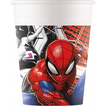 Party nádobí Papírové Kelímky Spiderman Marvel Spider-Man k narozeninám 200 Ml 8 ks