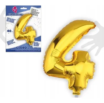 Balónek Ouda Party - Zlatý číslicový balónek 40 cm z hliníku