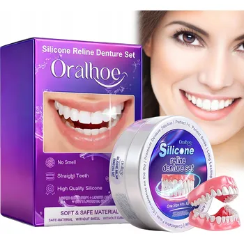 Péče o zubní náhradu Zubní protézy horní a dolní - Přirozené, pohodlné