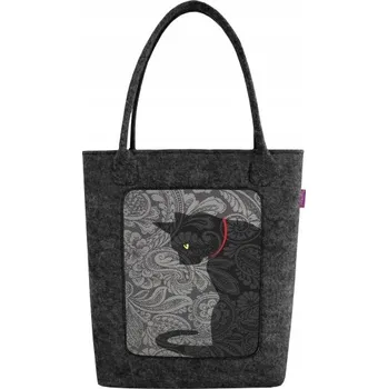 Kabelka Bertoni kabelka plst černá