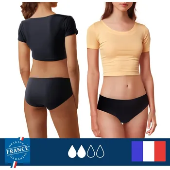 Dámské plavky PLIM UNDERWEAR Spodní díl menstruačních plavek – Střední absorpce 10 LET ČERNÁ