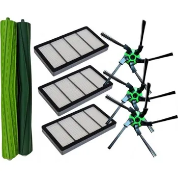 Sada příslušenství pro robotický vysavač Filtry a kartáče k vysavači iROBOT Roomba s9+ s9558 8ks sada