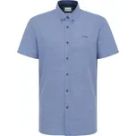 Pánská velká košile s krátkým rukávem Mustang 1016252-12722 tmavě modrá (5XL)