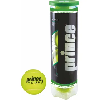 Tenisový míč PRINCE Trubka se 4 tenisovými míčky Prince Nx Tour pro ŽLUTÁ