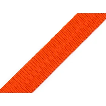Popruh polypropylenový šíře 25 mm tloušťka 1 mm, střední, 20 oranžová