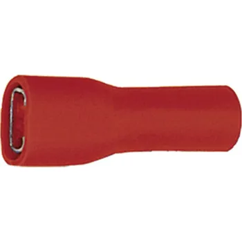 Klauke 8203V faston zásuvka Šířka zástrčky: 4.8 mm Tloušťka konektoru: 0.8 mm 180 ° plná izolace červená 1 ks