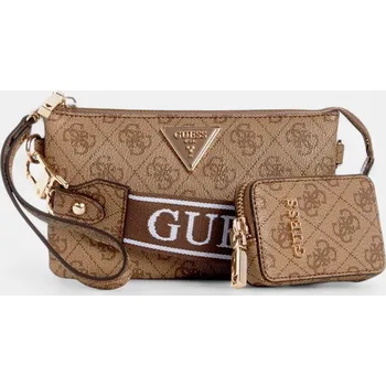 Kabelka Béžová kabelka Guess Latona - Barva Hnědá, Materiál Imitace Kůže 56285 HWBG92 11720