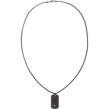 Náhrdelník Nadčasový černý náhrdelník z oceli Nelson H-Link 2790424 Tommy Hilfiger