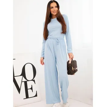 Dámský kostýmek Dámský viskózový modrý komplet ART0298, VELIKOST UNI ( XS, S, M )