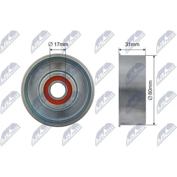 Napínací kladka, žebrovaný klínový řemen NTY RRK-NS-003