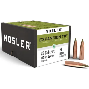 Příslušenství pro sportovní střelbu Monolitické Střely Nosler E-Tip .25 cal, dia .257, 100grs