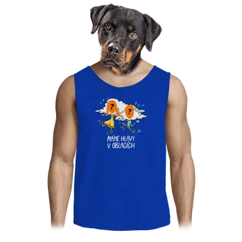 Pánské tílko Bastard Hlavy v oblacích pánské tílko Royal Blue